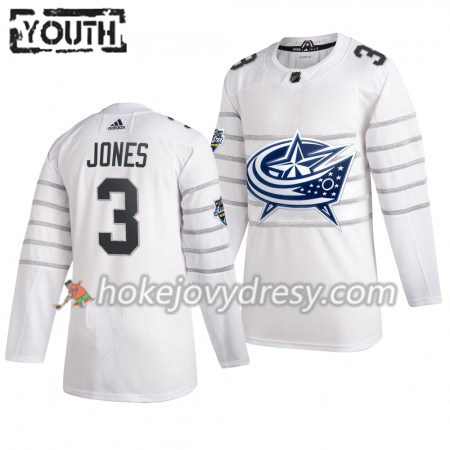 Dětské Hokejový Dres Columbus Blue Jackets Seth Jones 3 Bílá Adidas 2020 NHL All-Star Authentic
